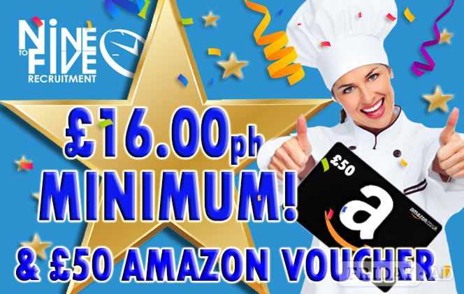 £50 Amazon Voucher after your first two shifts! in Eastbourne