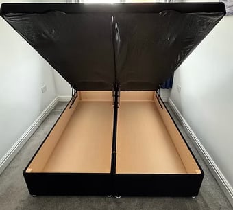 DIVAN OTTOMAN BED WITH 20 INCH HEADBOARD - DOUBLE