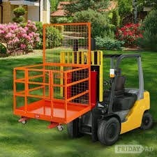 FORKLIFT TRACTOR PLATFORM LIFT SAFETY CAGE & SAFETY HARNESS