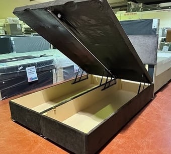 DIVAN OTTOMAN BED WITH 20 INCH HEADBOARD - 4 FOOT