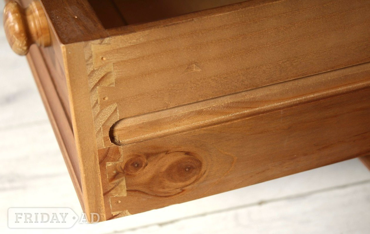UK Delivery - Large Pine Triple Farmhouse Wardrobe With 7 Drawers - Furniture