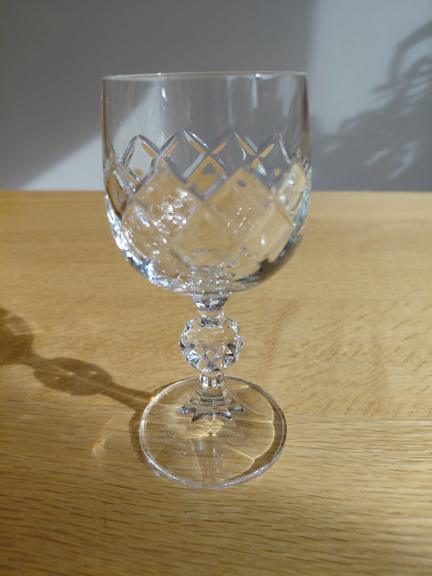 Winchester Set of 6 Crystal Cut Glass Sherry/Port Glasses – Good Condition