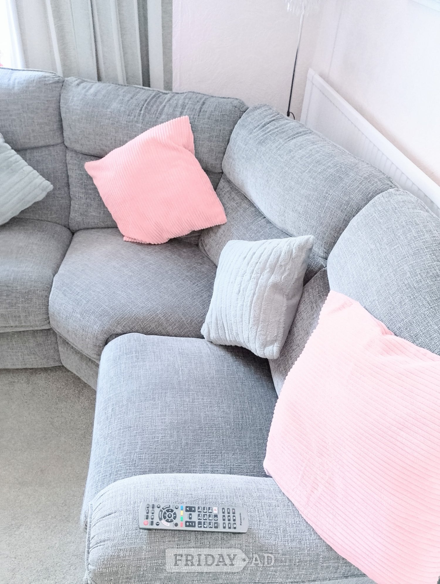 Milford Haven Grey corner suite. 