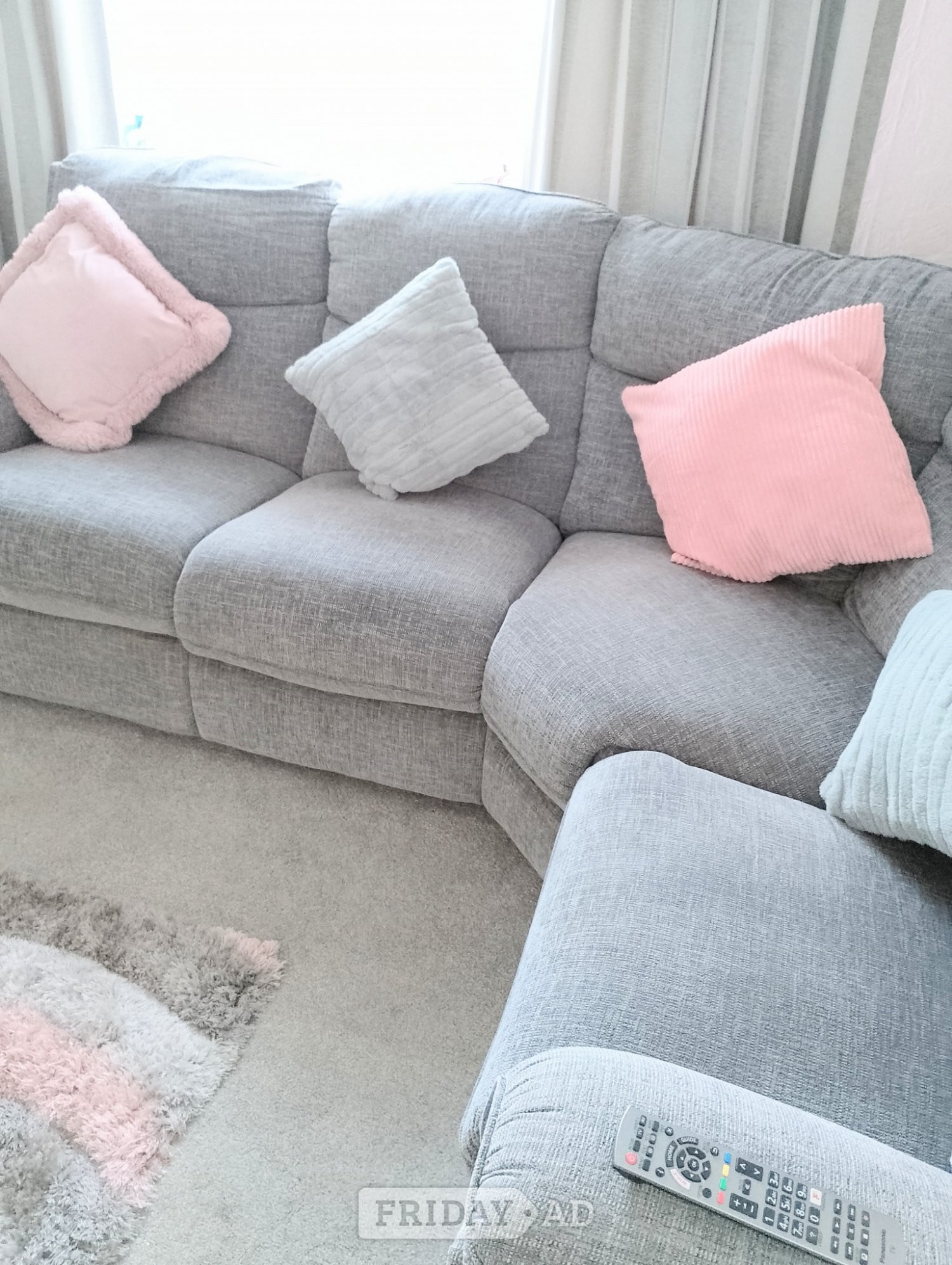Grey corner suite.  - Furniture in Milford Haven