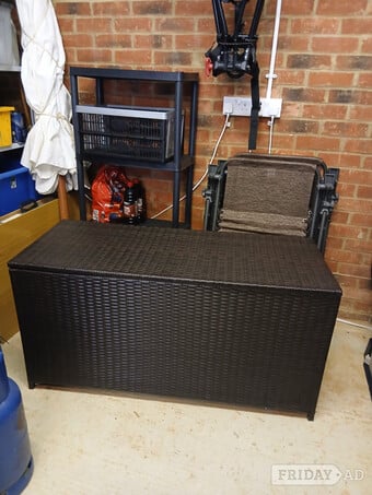 Rattan effect storage box