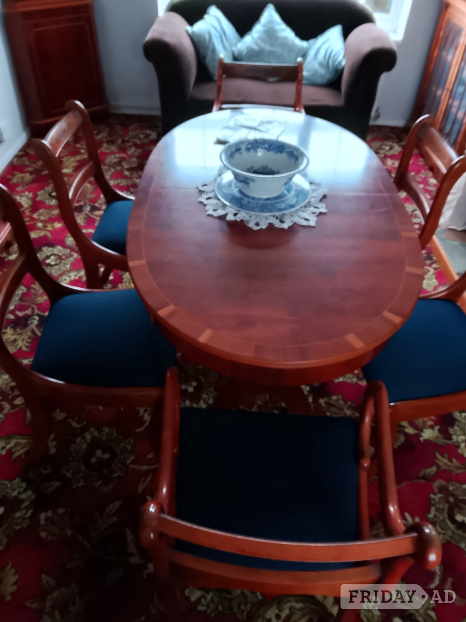 Georgian yew reproduction dinning room suite with original docume - Furniture in Tonbridge