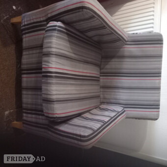 Small   striped armchair 