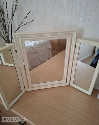Bedroom Dressing Table Mirror & Stool 