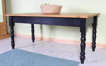 Delivery Options - Large Painted Farmhouse Pine Table Solid