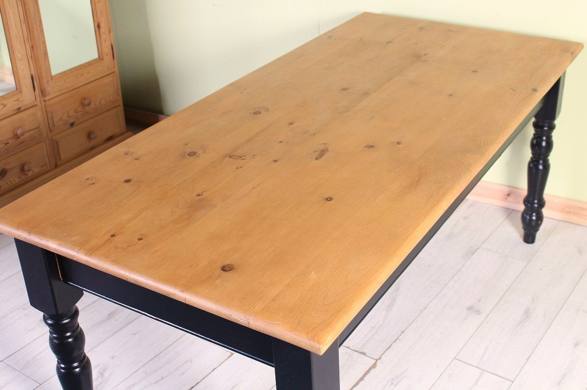 Delivery Options - Large Painted Farmhouse Pine Table Solid