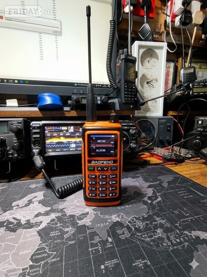 Baofeng UV-17M. 999 programmable channels Charging: USB-C port 