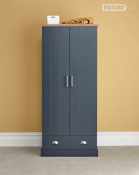 KENDAL 2 DOOR 1 DRAWER WARDROBE - BLUE in Rotherham