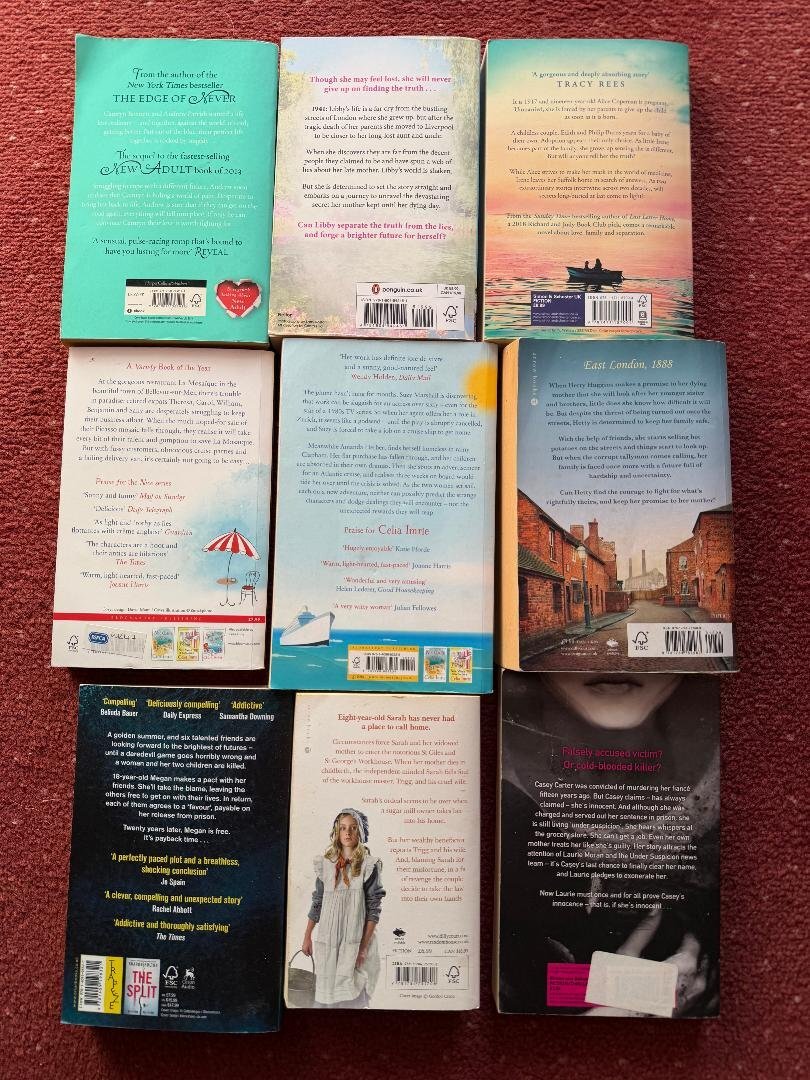 Paperback books only 4 for £1