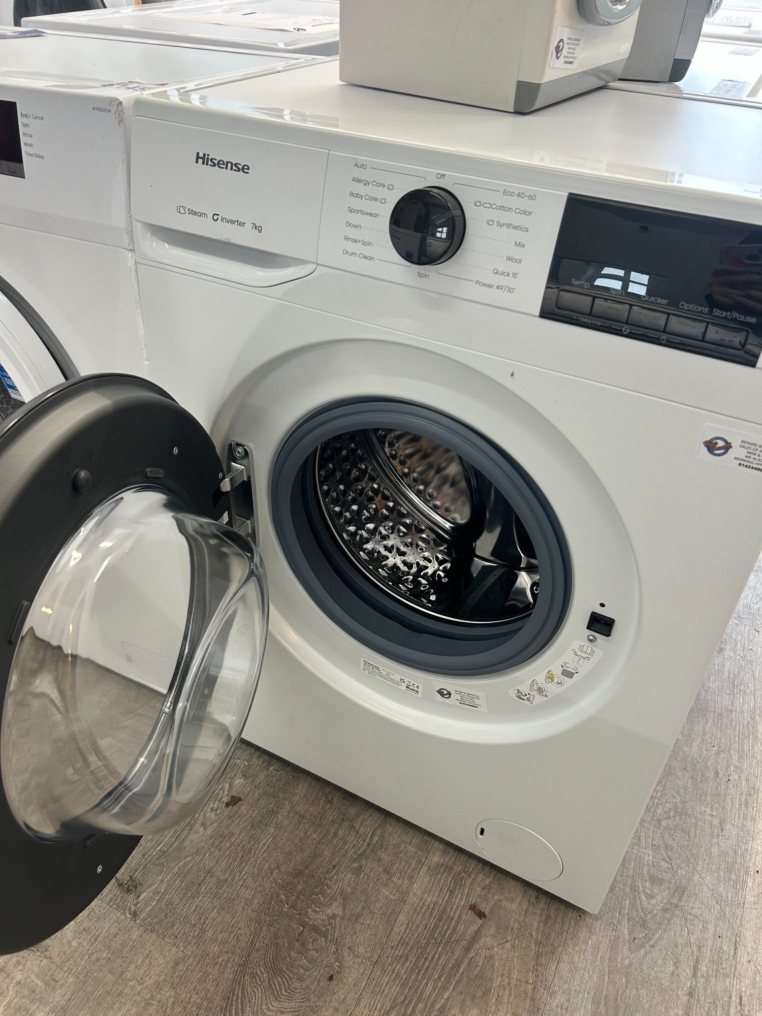 HISENSE 7KG SLIMLINE WASHING MACHINE