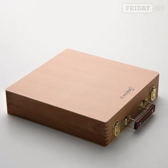 Art Pastels Wooden Box and Pastels 