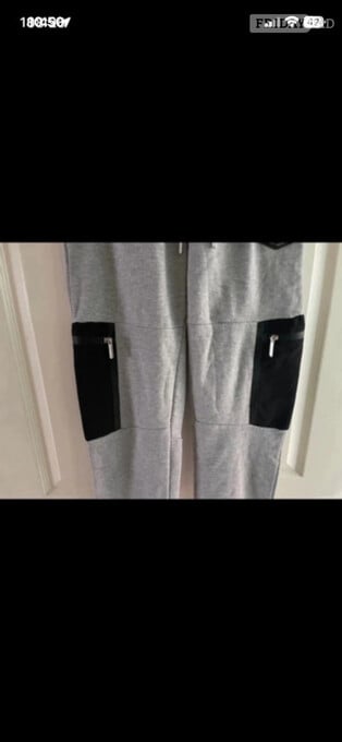 Supply and demand From JD Sports grey/black joggers in size small