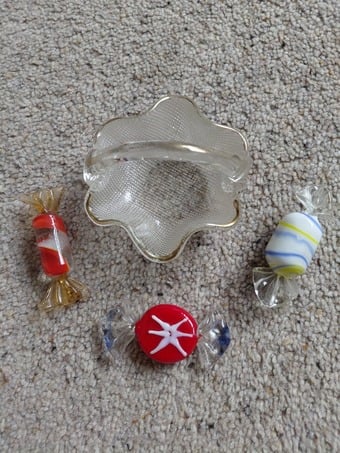 Glass Decorative Sweets and Dish