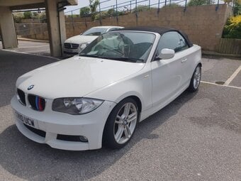BMW 120D Convertible 2010 White