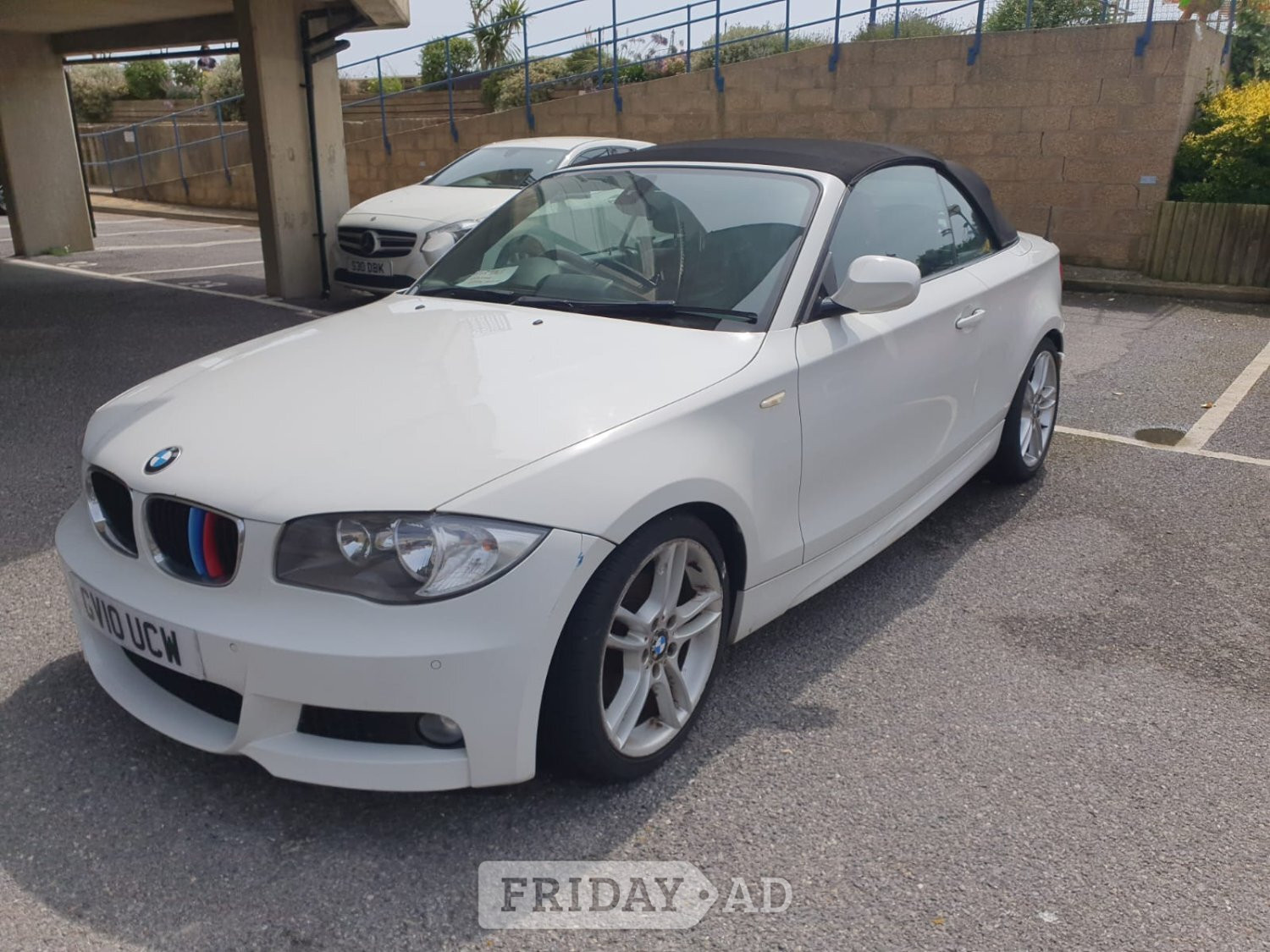 BMW 120D Convertible 2010 White in Brighton