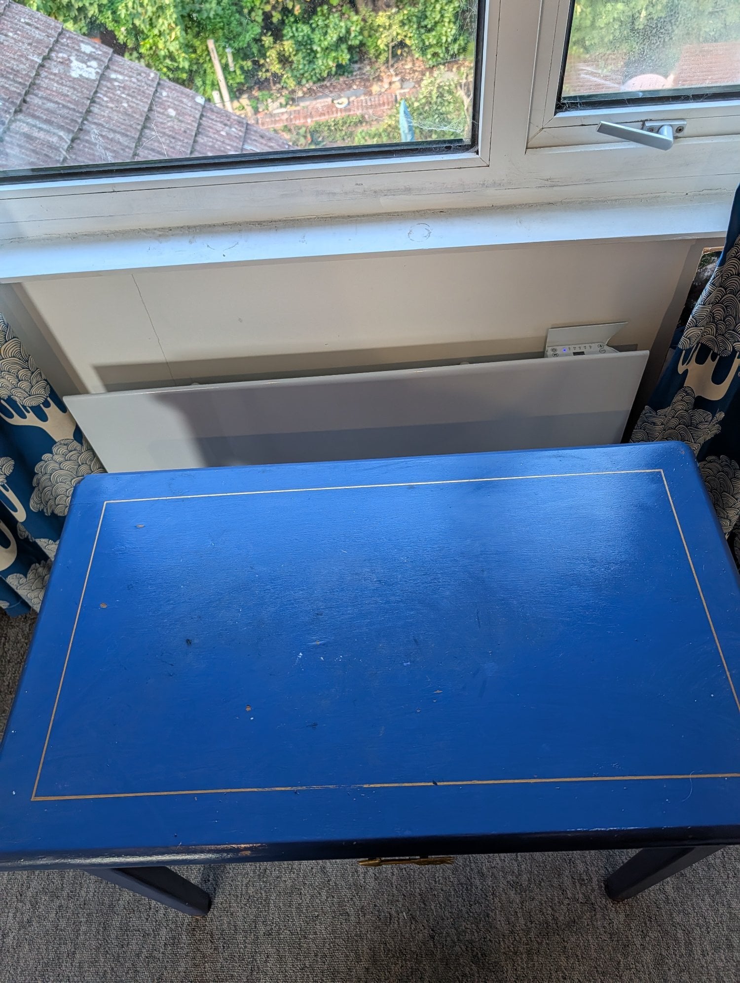 Brighton Blue wooden dressing table/desk 