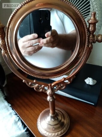 Vintage Vanity Mirror with Gilded Edges 