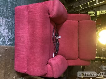 Red electric recliner 