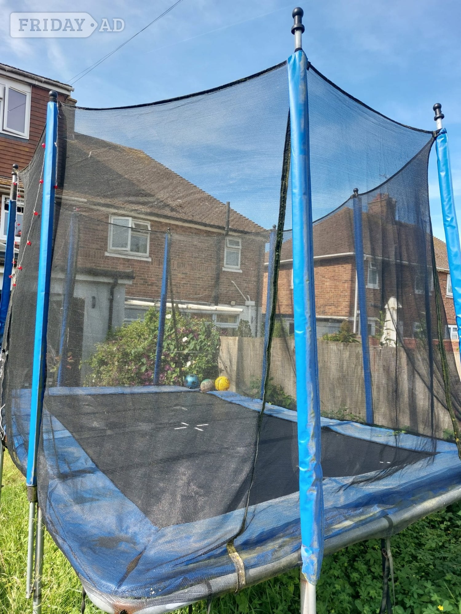 Shoreham-By-Sea Air King Jump 8x12ft Rectangular Trampoline with Safety net