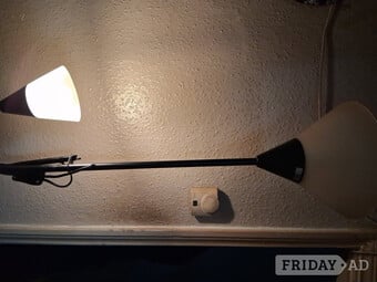 Tall lamp with reading lamp