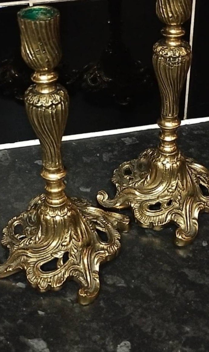 Antique Candle sticks  - Antiques & Collectables