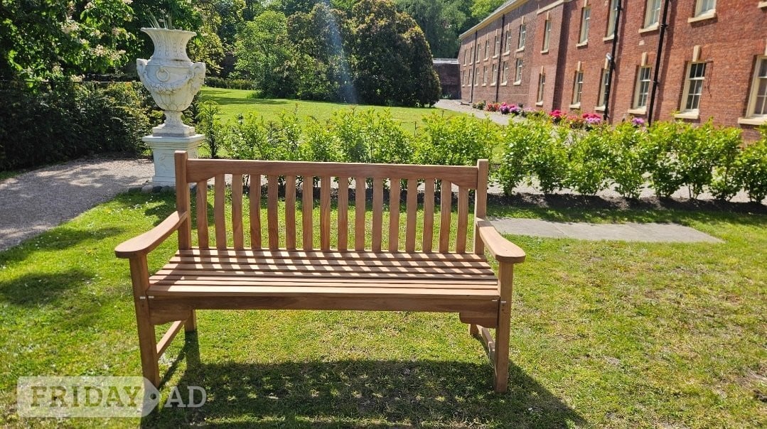 Solid Teak Garden Bench 150cm in Doncaster