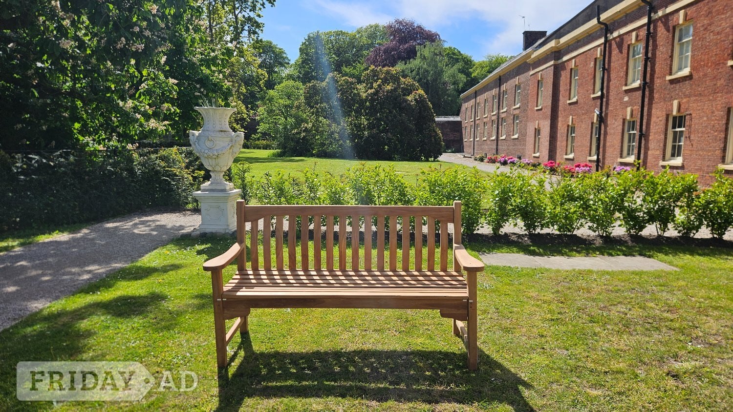 Solid Teak Garden Bench 150cm