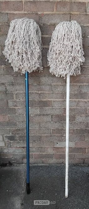 2 Kentucky Mop Buckets, 2 Poles & 15 New Mop Heads - Bizarre Bazaar in Maidstone