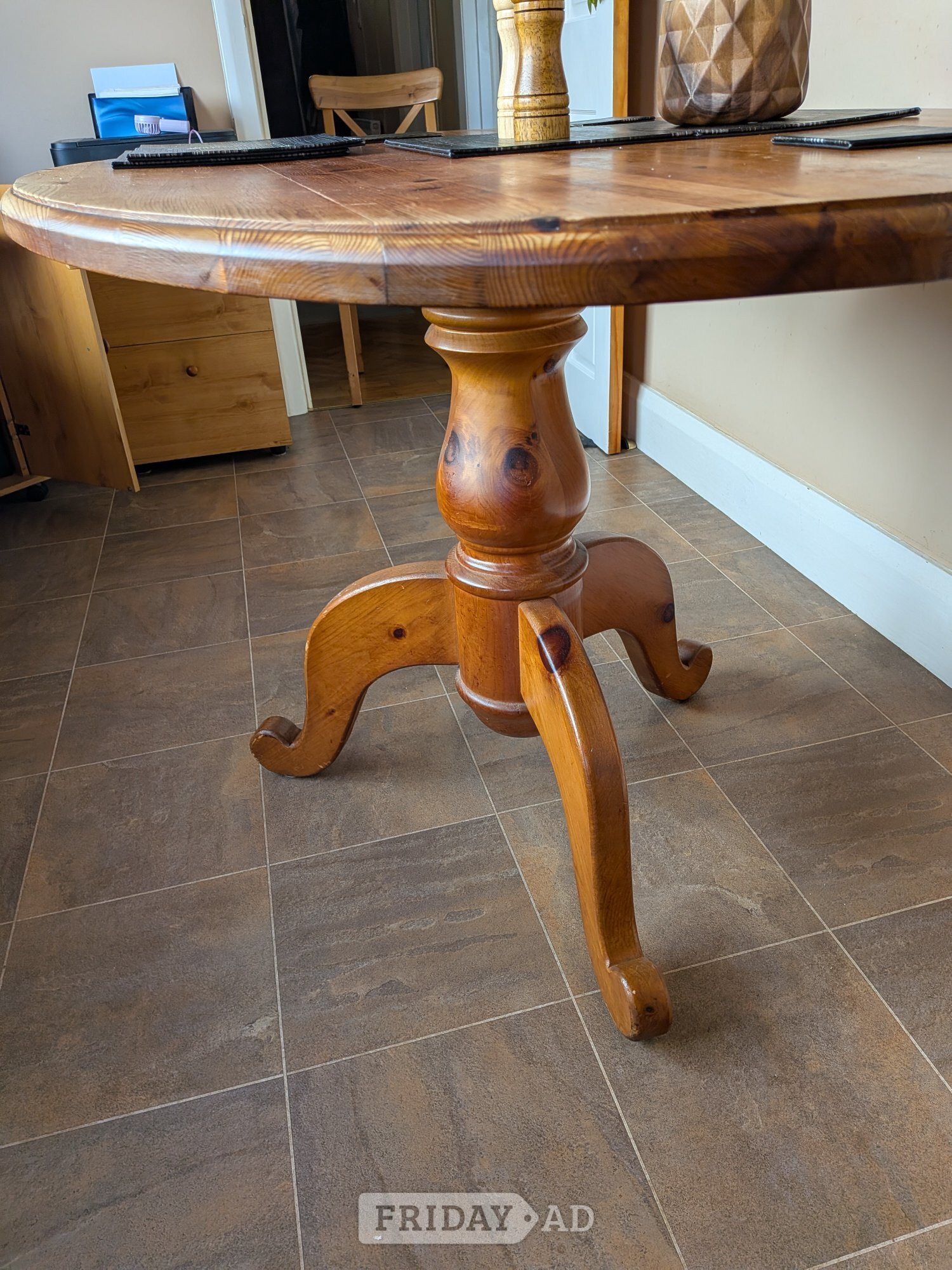 Hove Pine drop leaf Oval Dining  Table