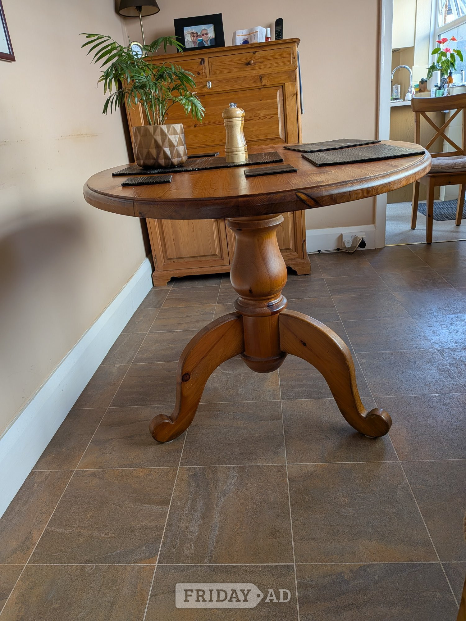 Pine drop leaf Oval Dining  Table - Furniture