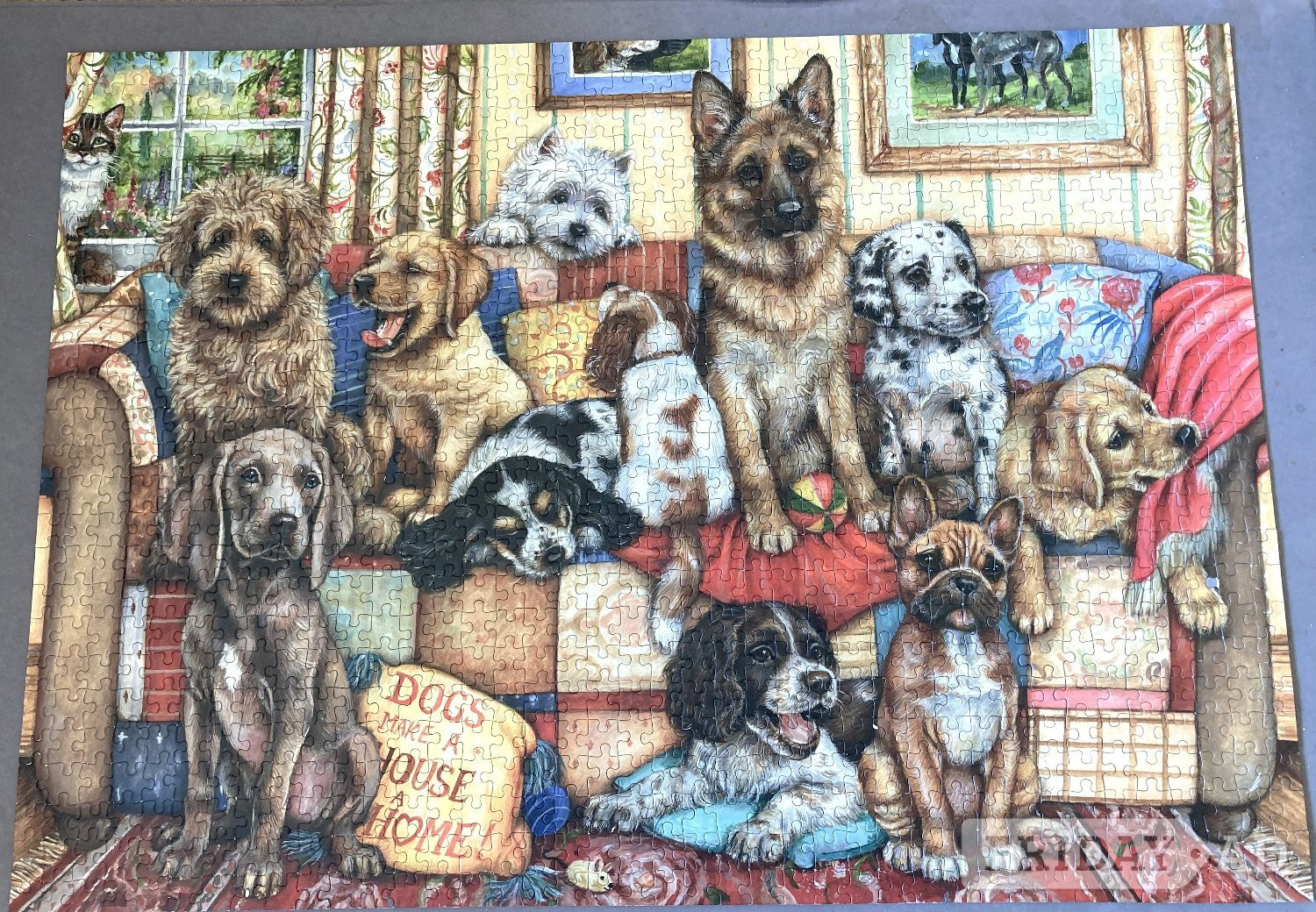 Falcon de luxe “Gathering on the Couch”  1000 Piece Jigsaw Puzzle in Lingfield