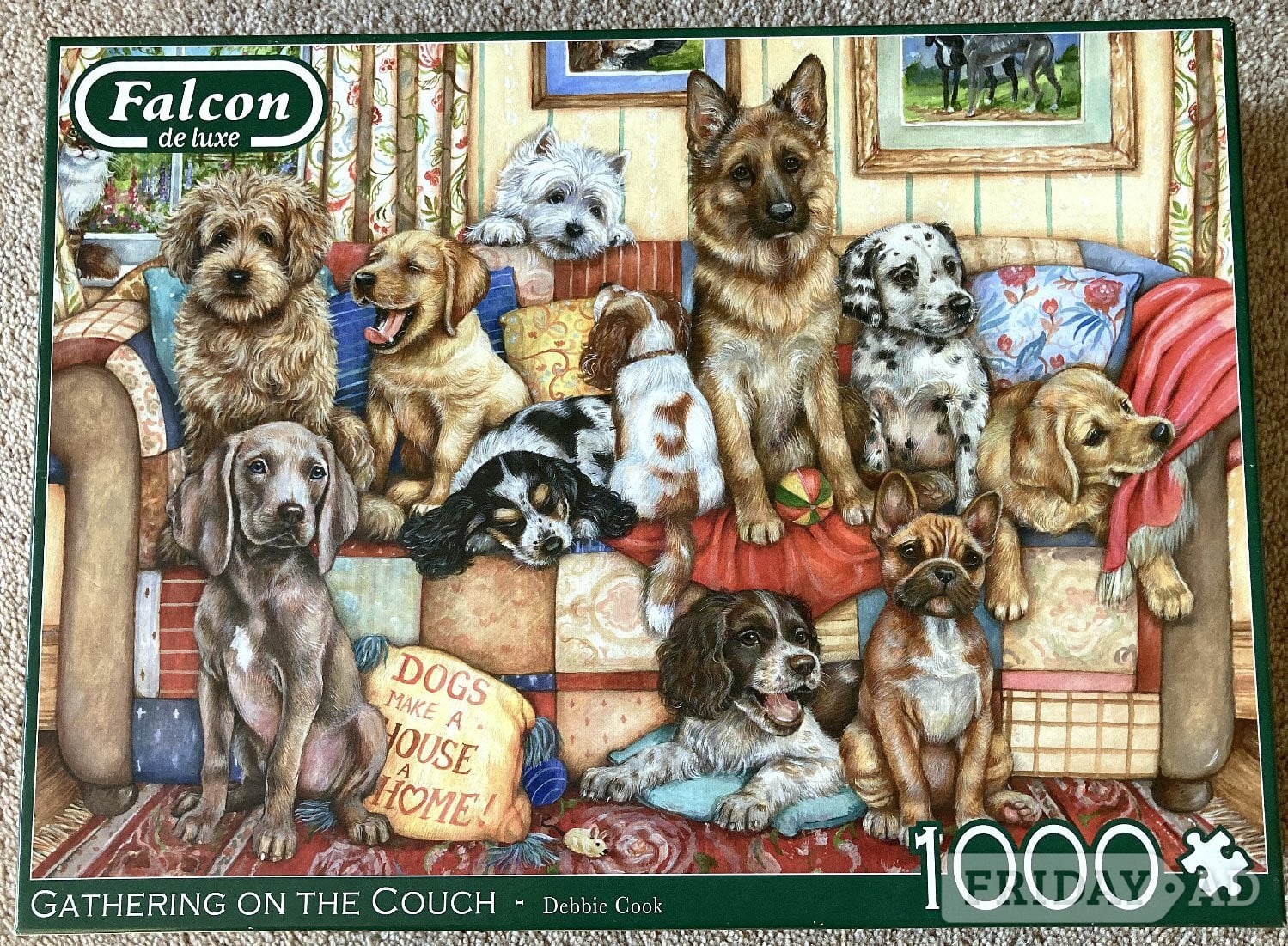 Falcon de luxe “Gathering on the Couch”  1000 Piece Jigsaw Puzzle - Hobbies & Leisure in Lingfield