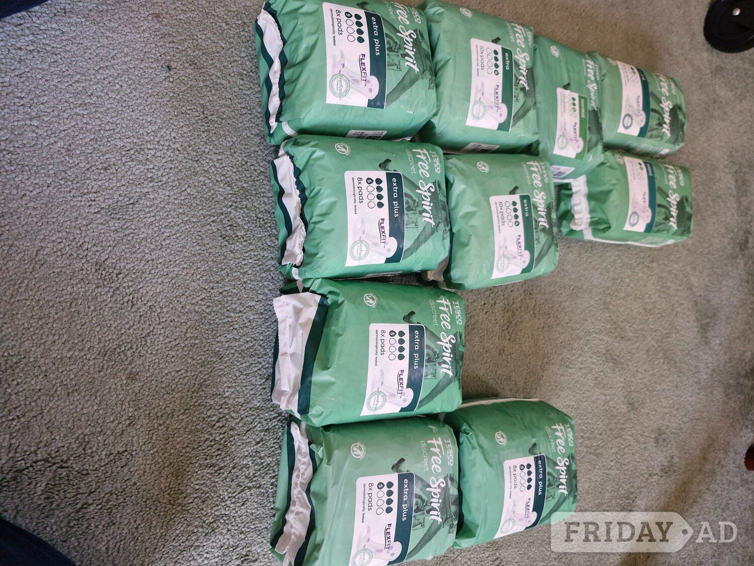 Incontinence pads -various absorbency 