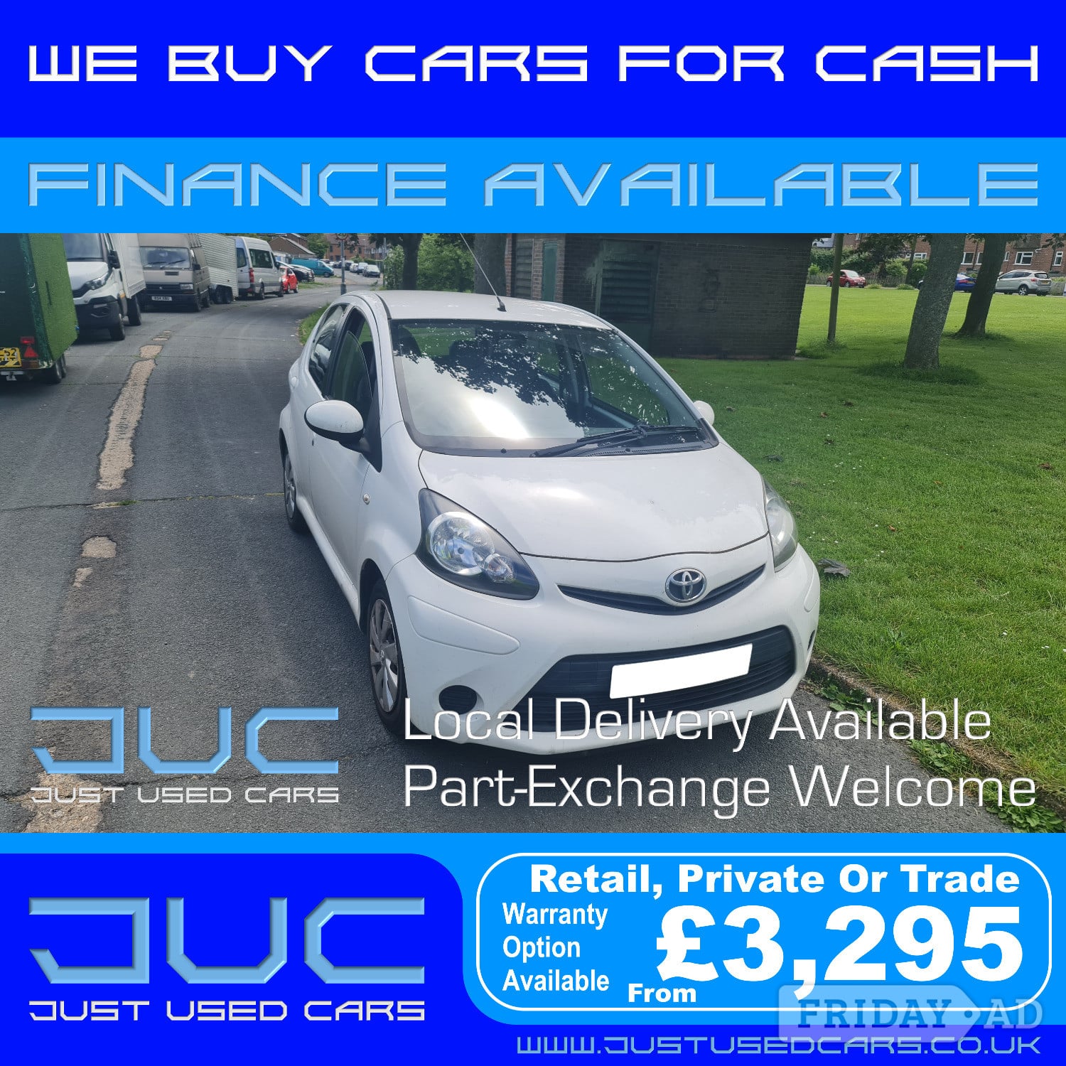Toyota Aygo 1.0 VVT-I Ice 5D (Manual Petrol) 13 Reg 2013 79,773 in Lewes