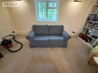 Farnham Ikea 2 seater sofa in good condition, easily replacable cover, 