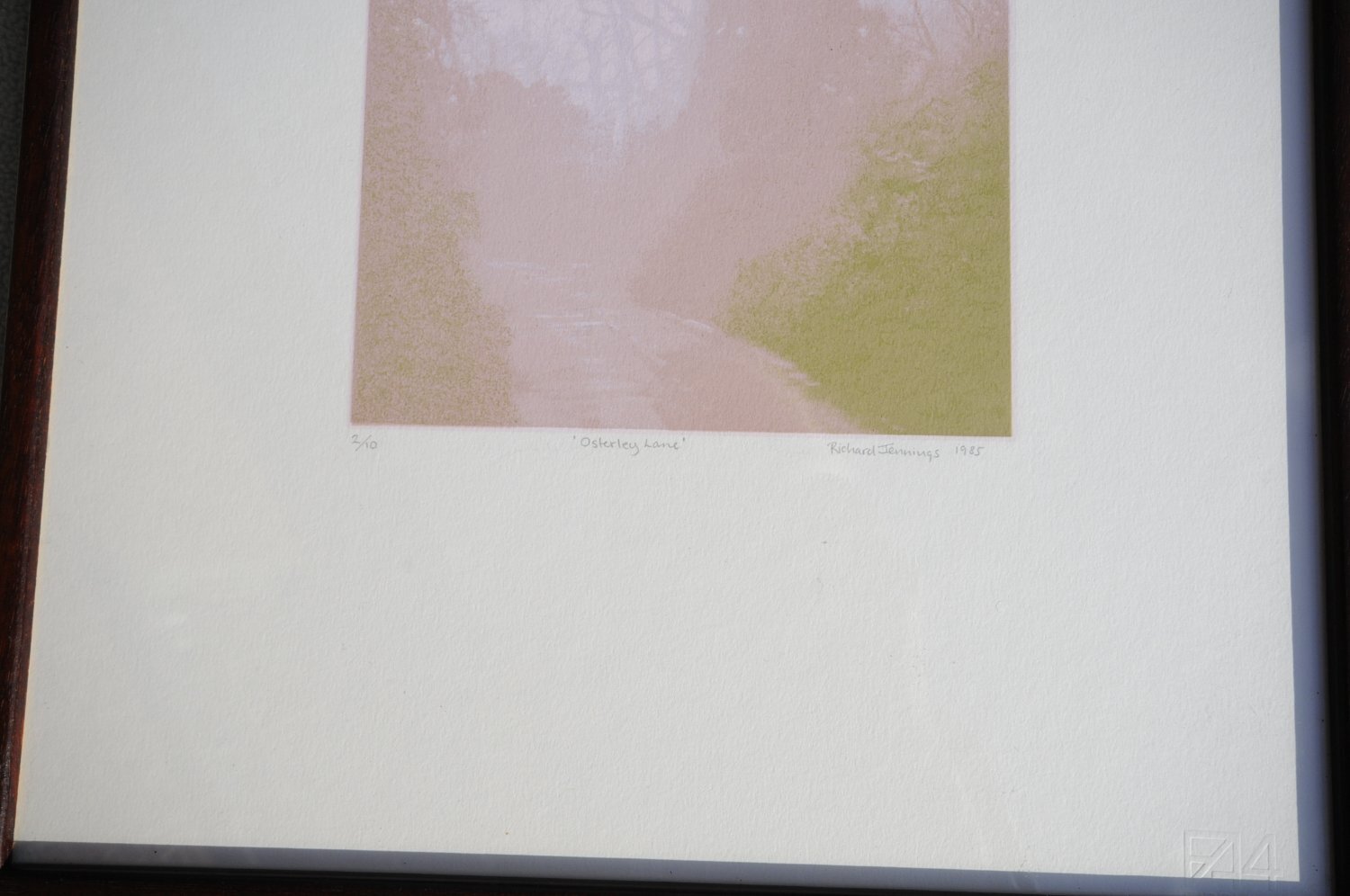 Rare Signed Screen Print Richard Jennings Depicting Osterley Lane