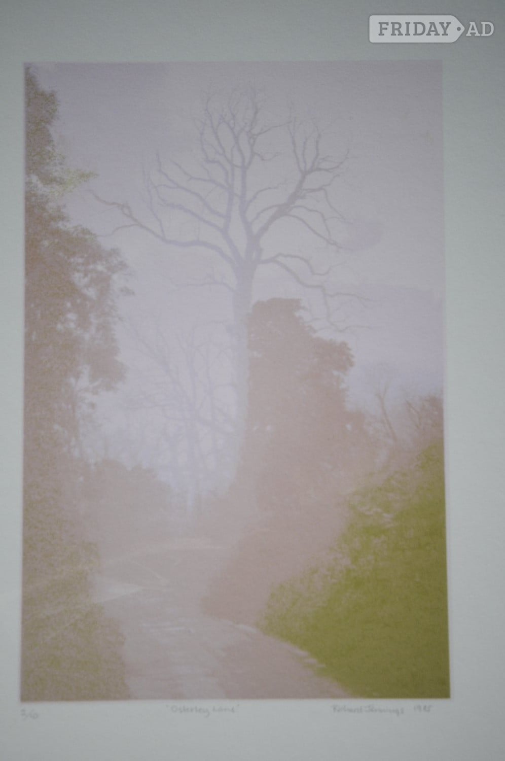 Rare Signed Screen Print Richard Jennings Depicting Osterley Lane - Home Decor in Hartley Wintney