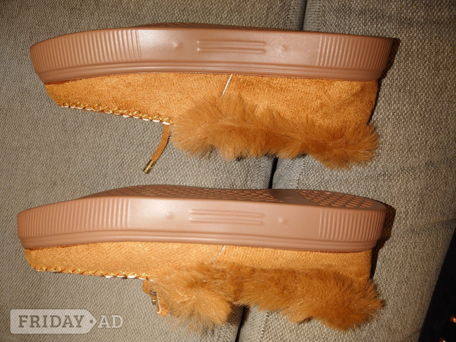 Brown slippers size 4 Euro 37 - Clothing, Footwear & Accessories in Weston-Super-Mare