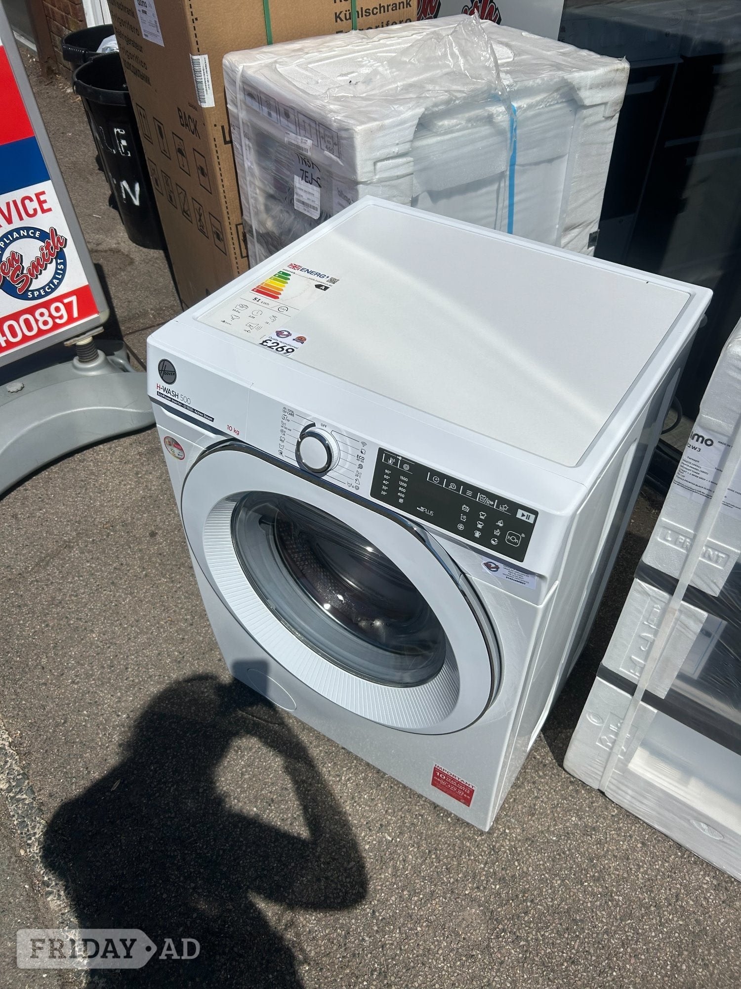 HOOVER 10KG WASHING MACHINE - Home Appliances in St. Leonards-On-Sea