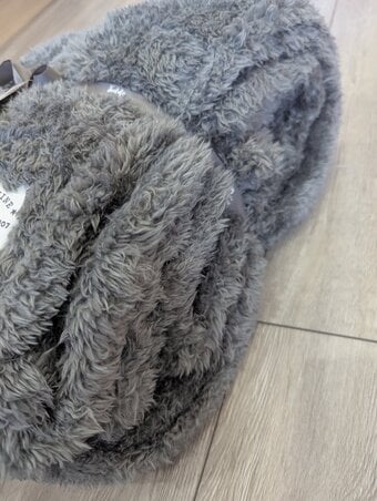 BNWT huge Dunelm teddy fleece grey blanket 200x200cm