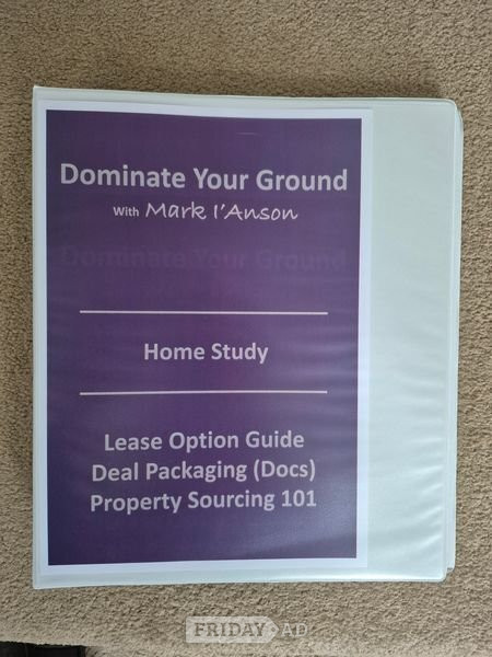 Property Investing Home Study Course Work Book. 