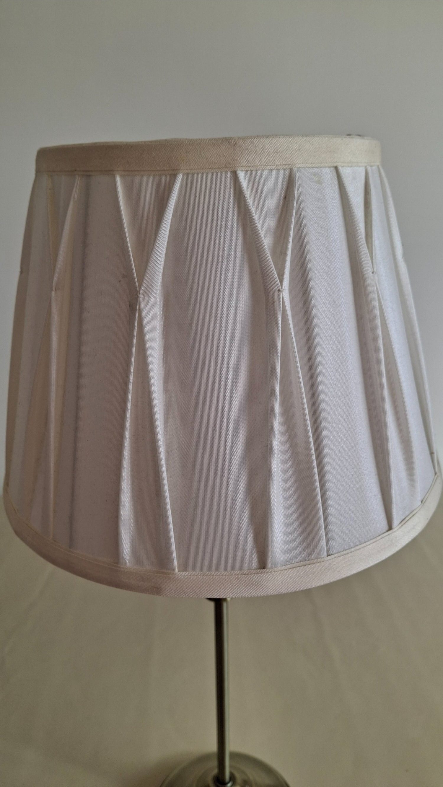 2 Table Lamps - Antique Brass and Cream - Lighting in Worthing