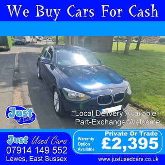 BMW 1 Series 1.6 116D Efficient Dynamics (Manual Diesel) 63 Reg