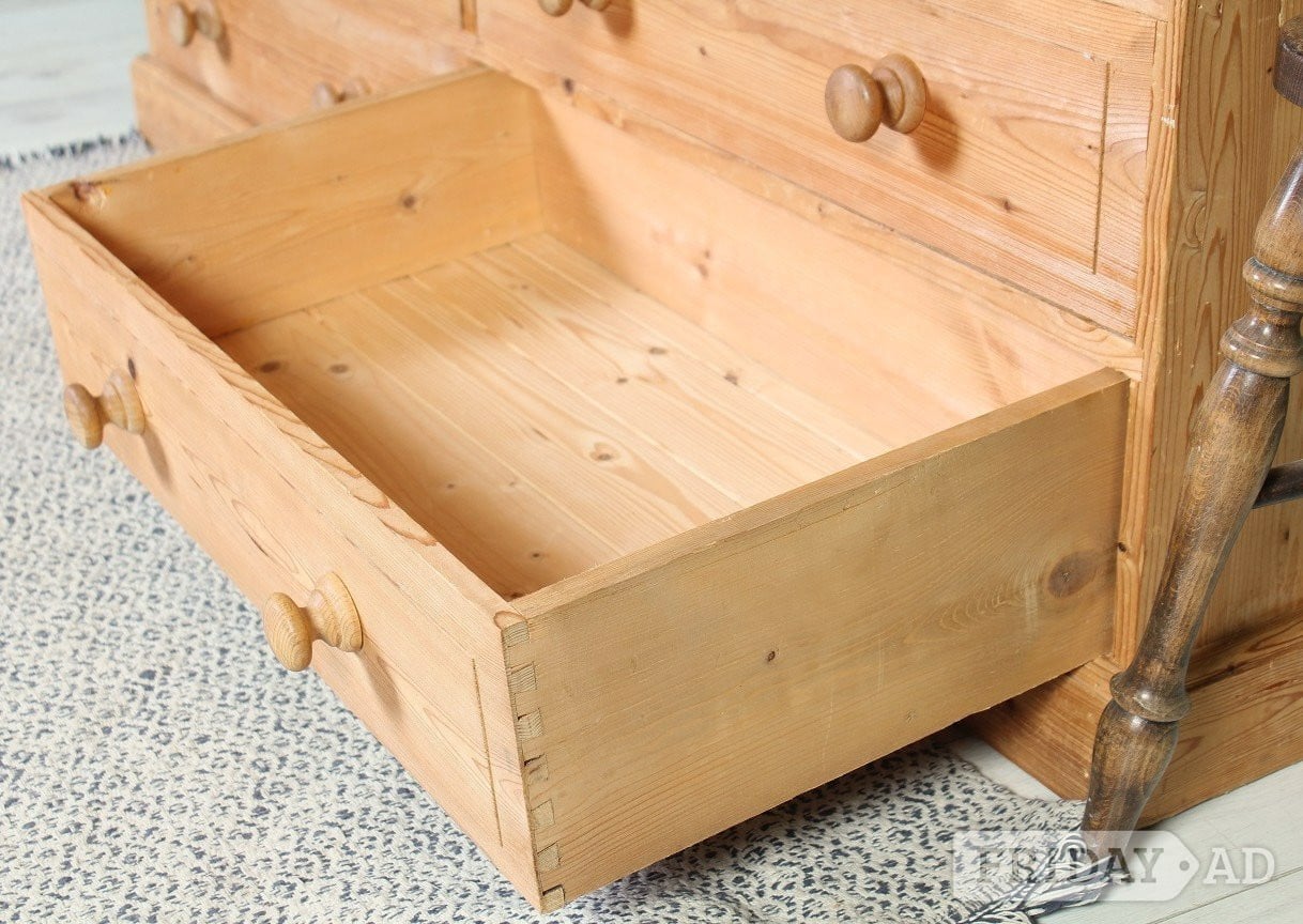 UK Delivery - Large Farmhouse Pine Chest Of Drawers Rustic 