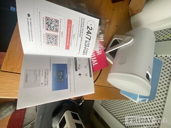  New movie projector with remote leads books  no box 