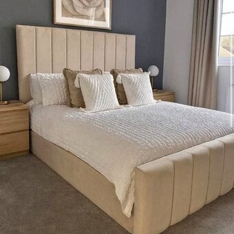  Panel Double Bed With Mattress For Sale 